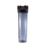 Transparent 20 Inch Filter Housing – 1 Inch In & Out (4.5 Inch Diameter)