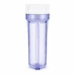Transparent 10 Inch Filter Housing – 1/2 Inch In & Out